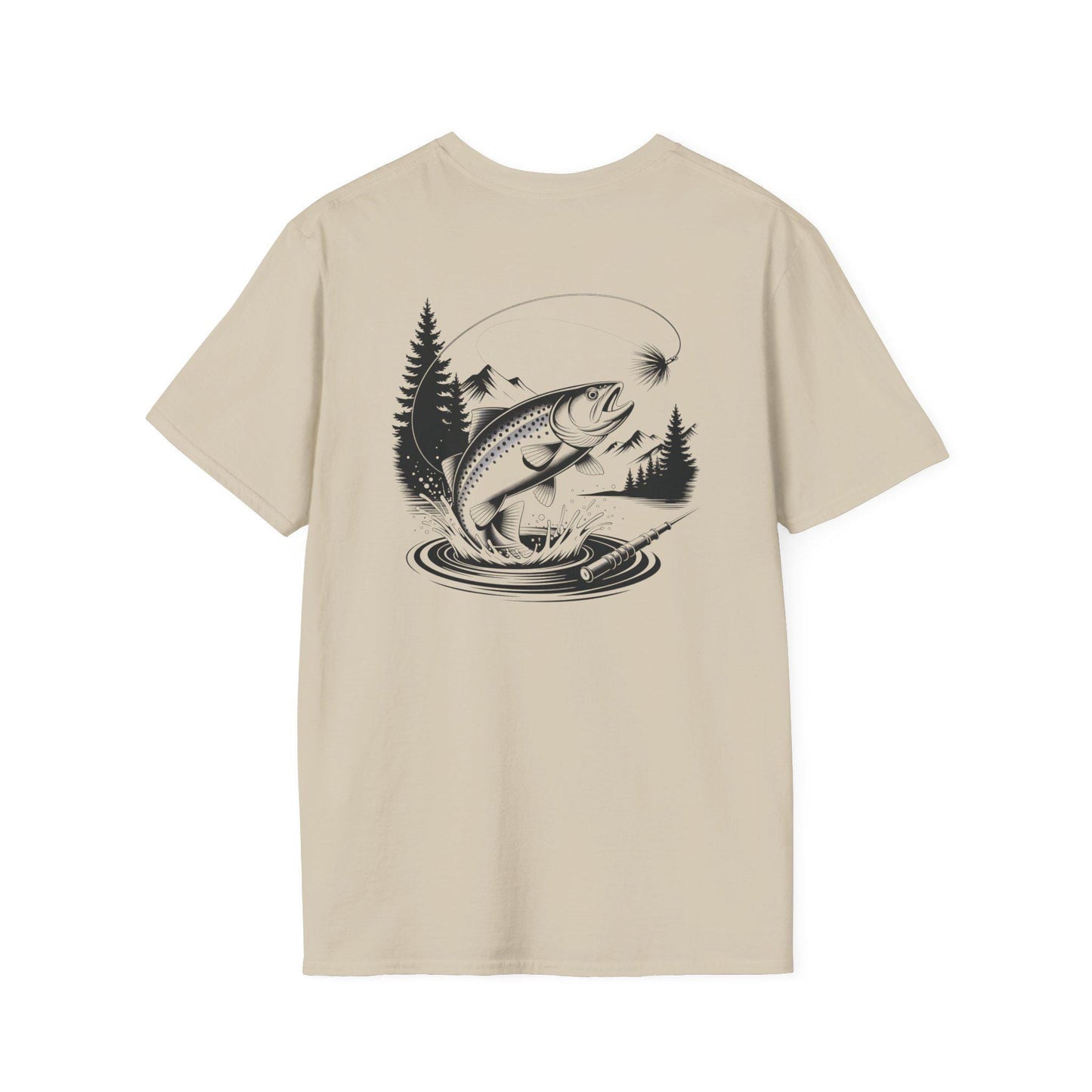 Fly Fishing T-Shirt for Men Vintage Trout Shirt, Fisherman Gift, Outdoor Nature Tee for Anglers, Fishing Trip Apparel for Him