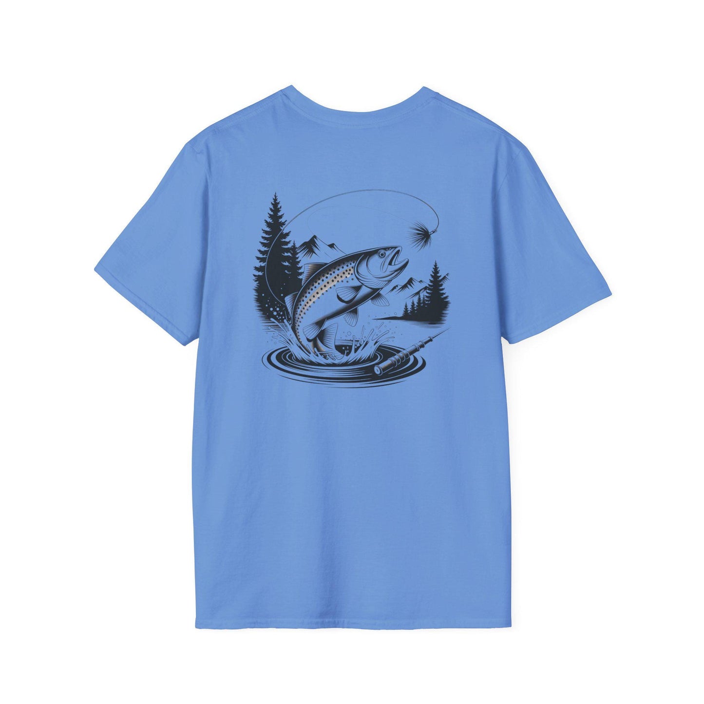 Fly Fishing T-Shirt for Men Vintage Trout Shirt, Fisherman Gift, Outdoor Nature Tee for Anglers, Fishing Trip Apparel for Him
