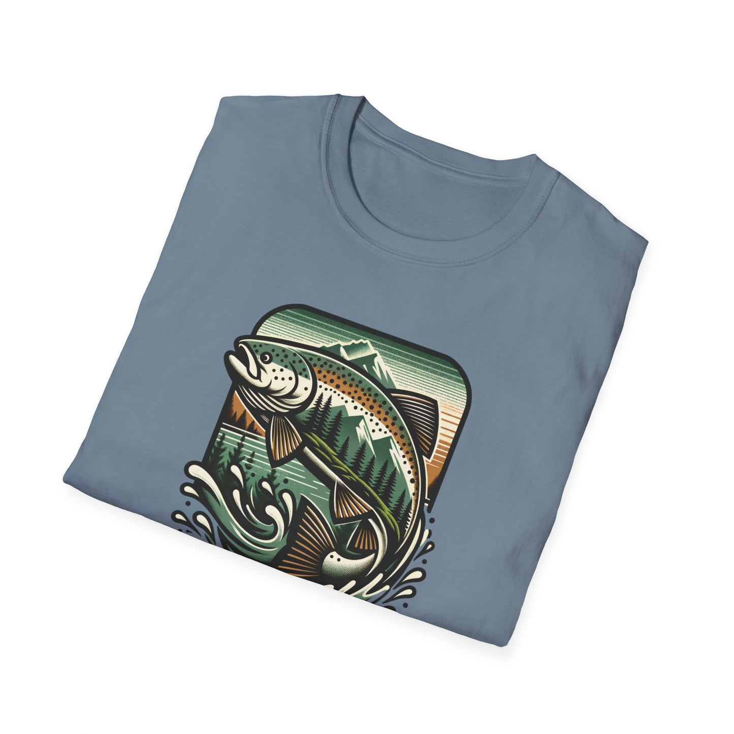 Wildridge Supply Co. Streamside Trout T-Shirt – Fly Fishing Graphic Tee | Outdoor Adventure Apparel