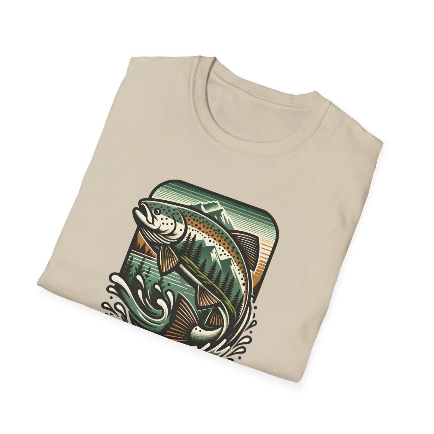 Wildridge Supply Co. Streamside Trout T-Shirt – Fly Fishing Graphic Tee | Outdoor Adventure Apparel