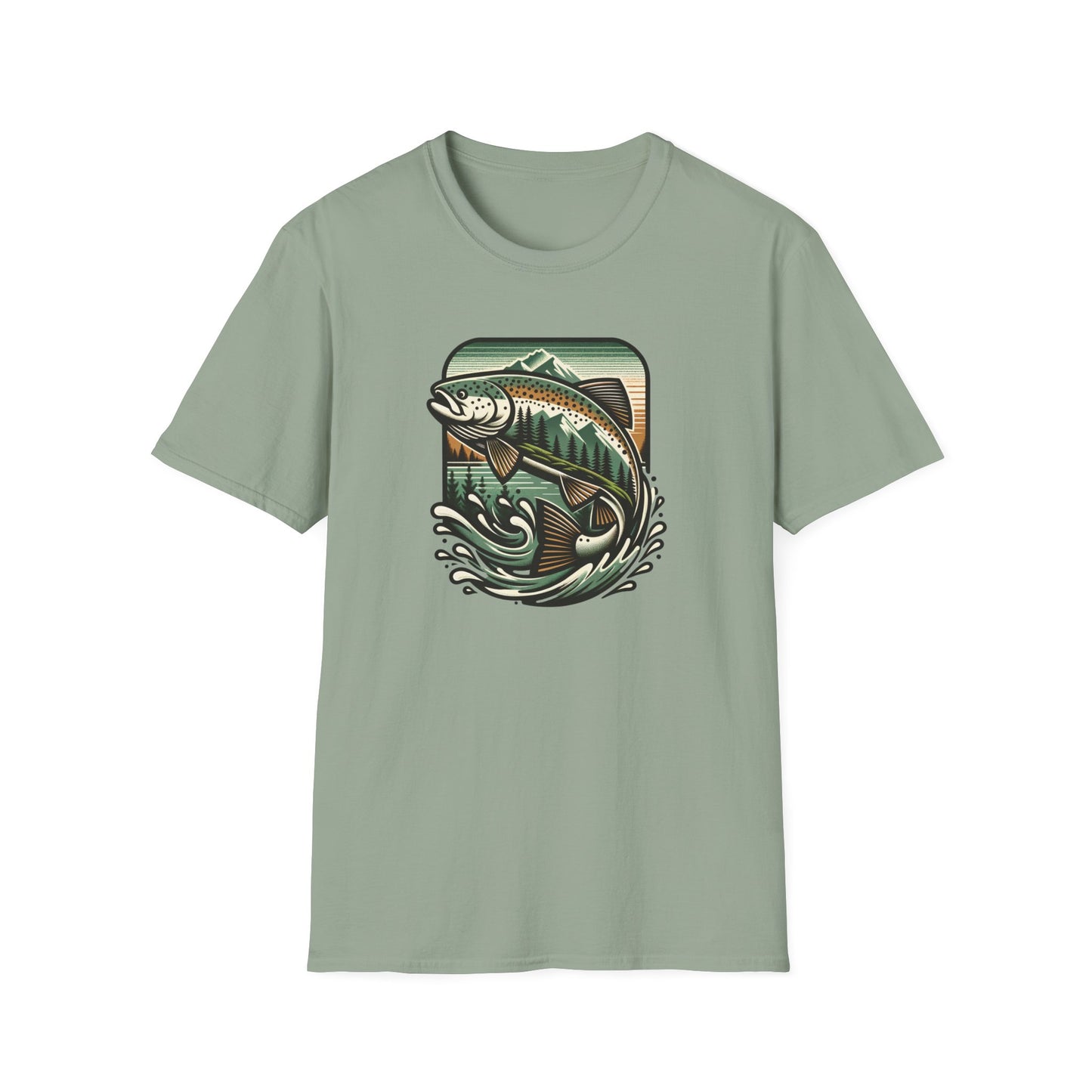 Wildridge Supply Co. Streamside Trout T-Shirt – Fly Fishing Graphic Tee | Outdoor Adventure Apparel