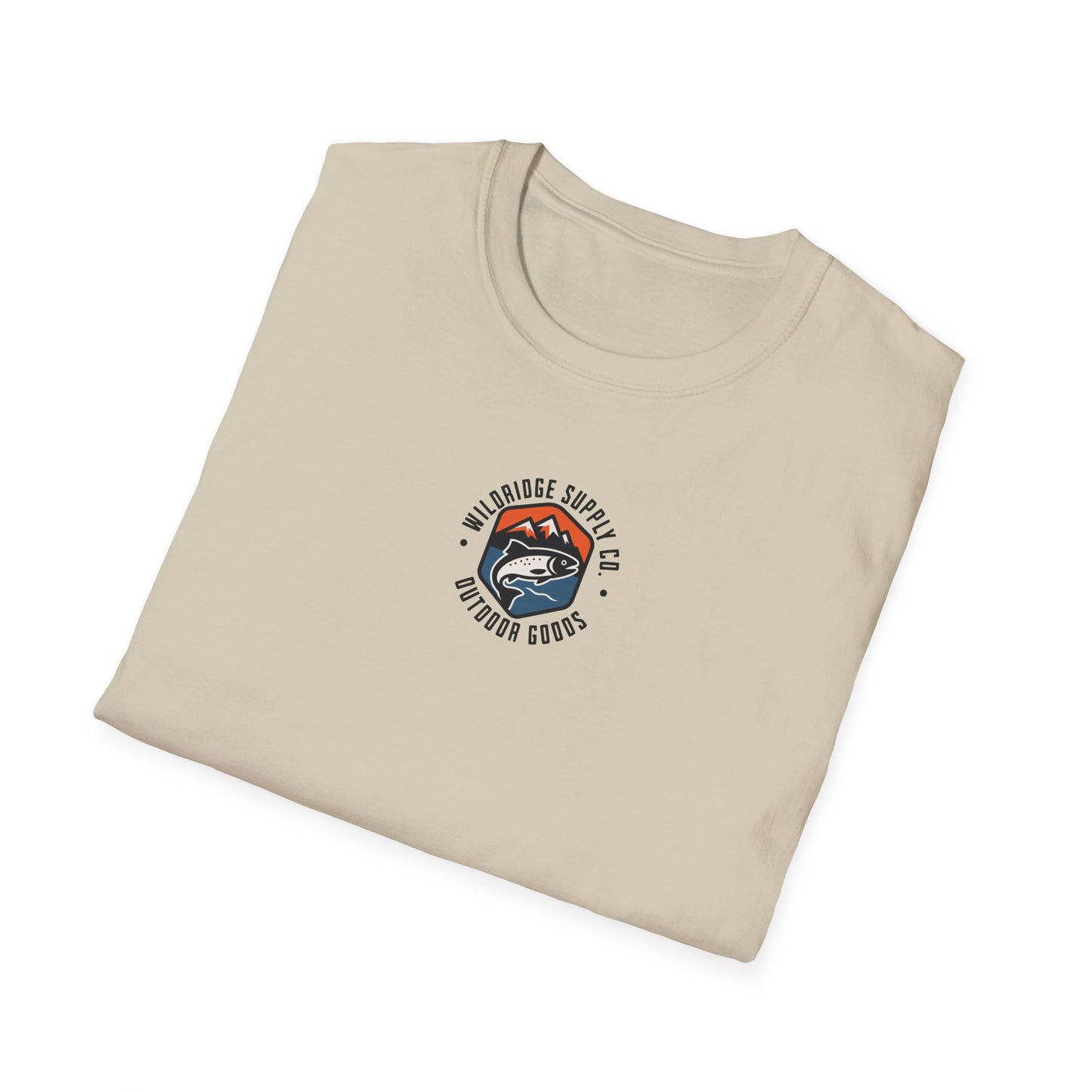 Fishing Unisex Softstyle T-Shirt with Alaskan Seaplane Design - Fly in Cast Out