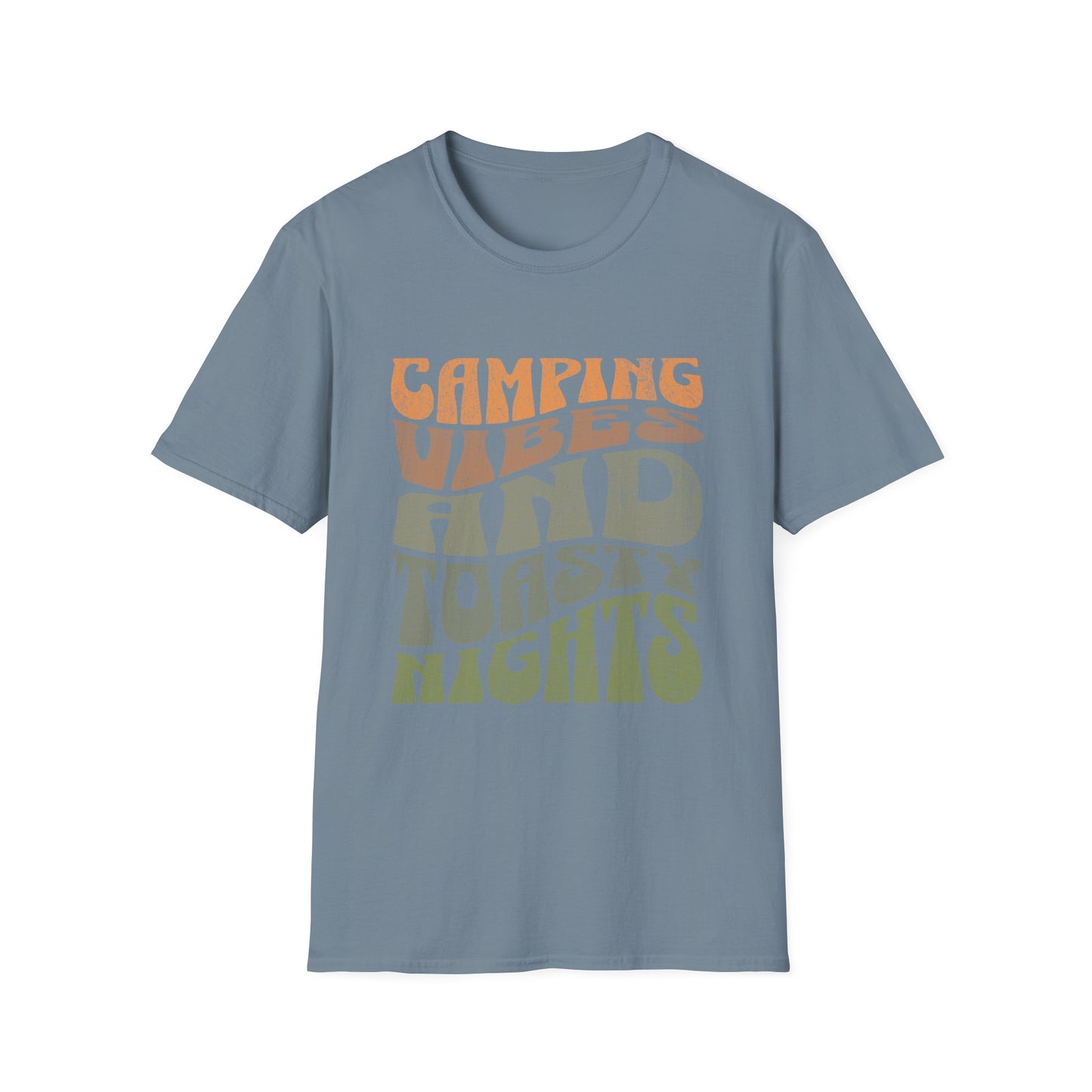 Camping Vibes T-Shirt Adventure & Outdoor Lover Graphic Tee