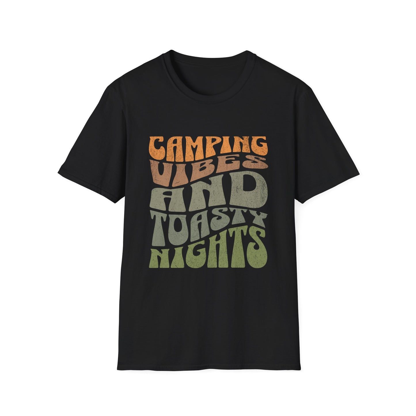 Camping Vibes T-Shirt Adventure & Outdoor Lover Graphic Tee