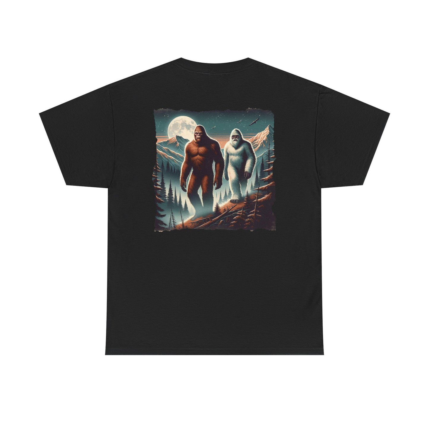 Bigfoot and Yeti Shirt Tee Perfect for Camping Trips Gift for Sasquatch Enthusiasts Hiking Apparel Bigfoot T-shirt for National Park Lovers