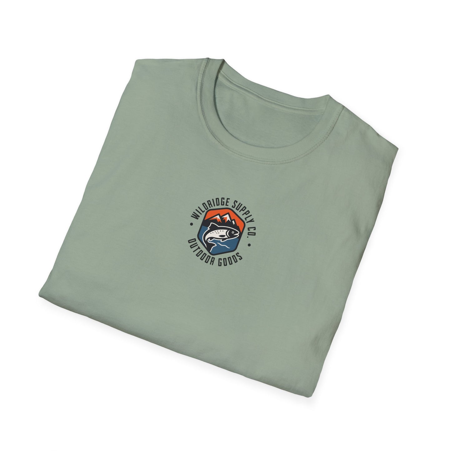Fishing Unisex Softstyle T-Shirt with Alaskan Seaplane Design - Fly in Cast Out