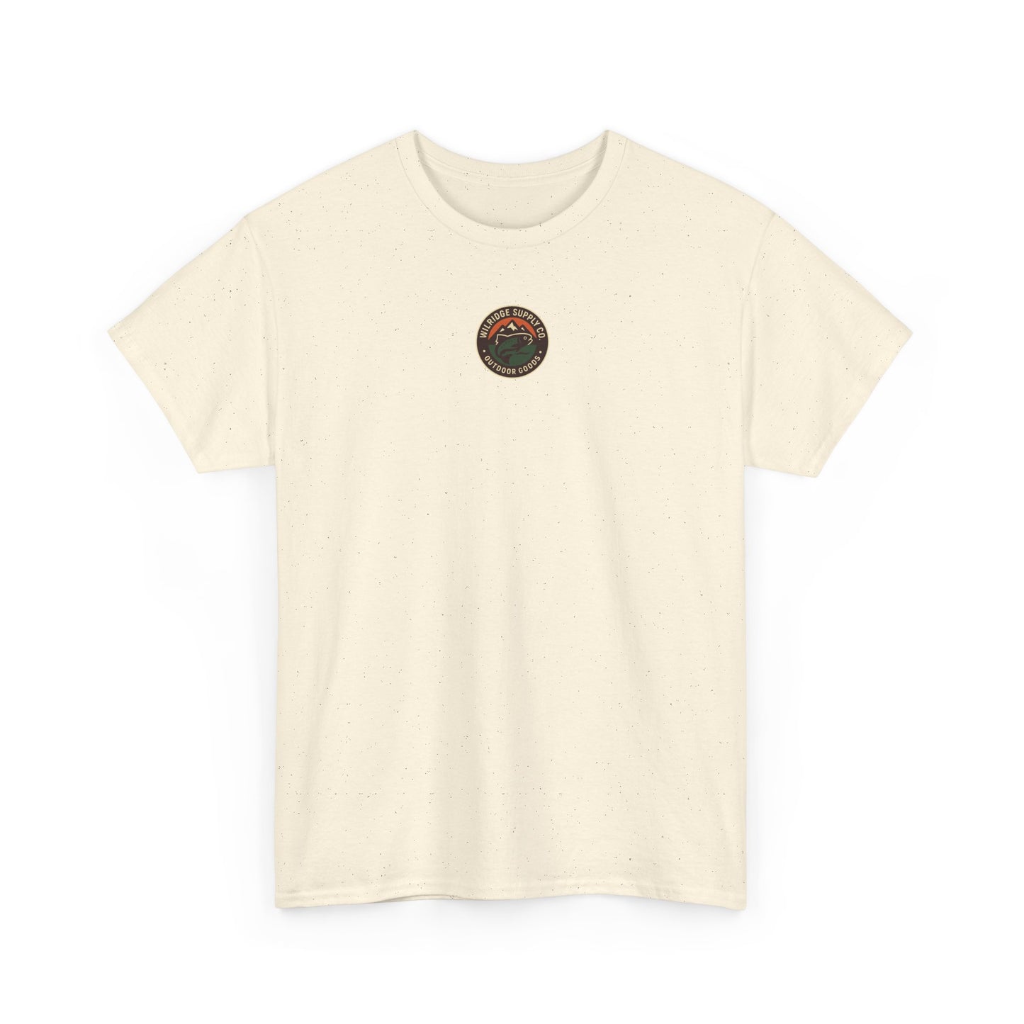 Wildridge Supply Co. “Campfire Coffee” T-Shirt – Retro Mug & Pine Tree Graphic | Outdoor Lifestyle Tee