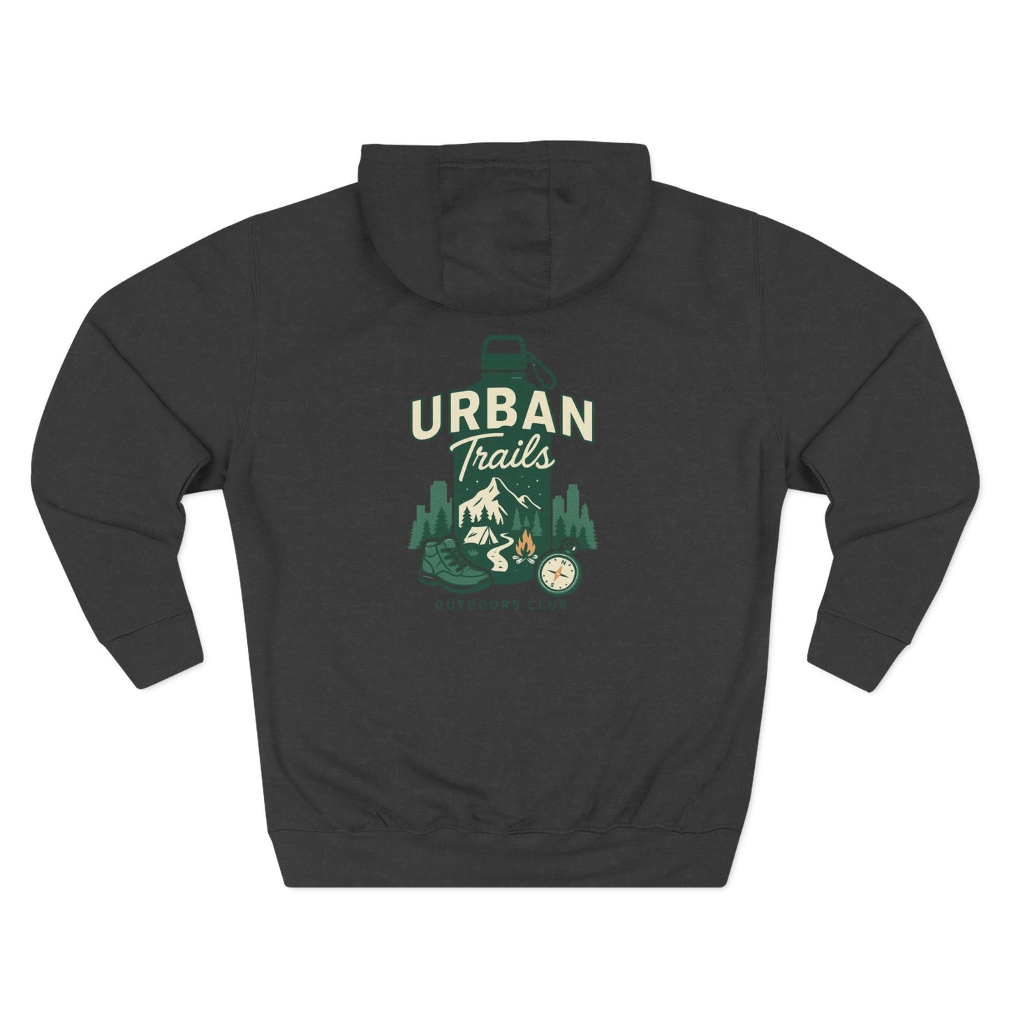 Urban Trails Outdoor Club Hoodie | Cozy Fleece Sweatshirt for Adventurers | Perfect for Hiking, Gifts, Camping, and Outdoor Events