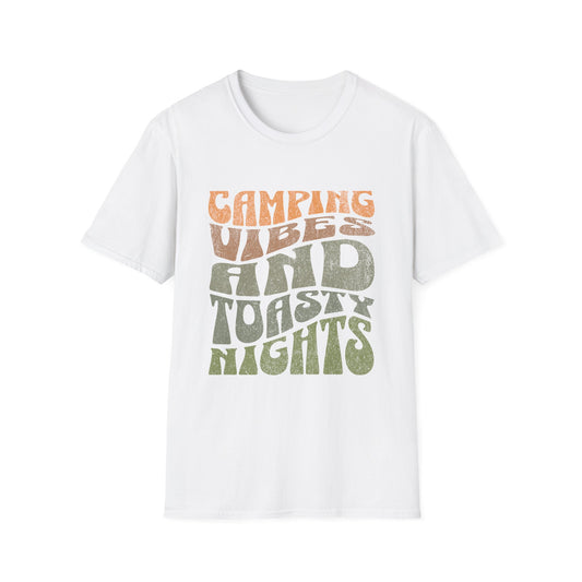 Camping Vibes T-Shirt Adventure & Outdoor Lover Graphic Tee