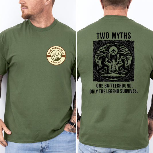 Bigfoot Shirt Camping Sasquatch Tee Bigfoot Outdoors Gift for Cryptozoology Fans Sasquatch T-Shirt for Cryptid Believers and Hikers