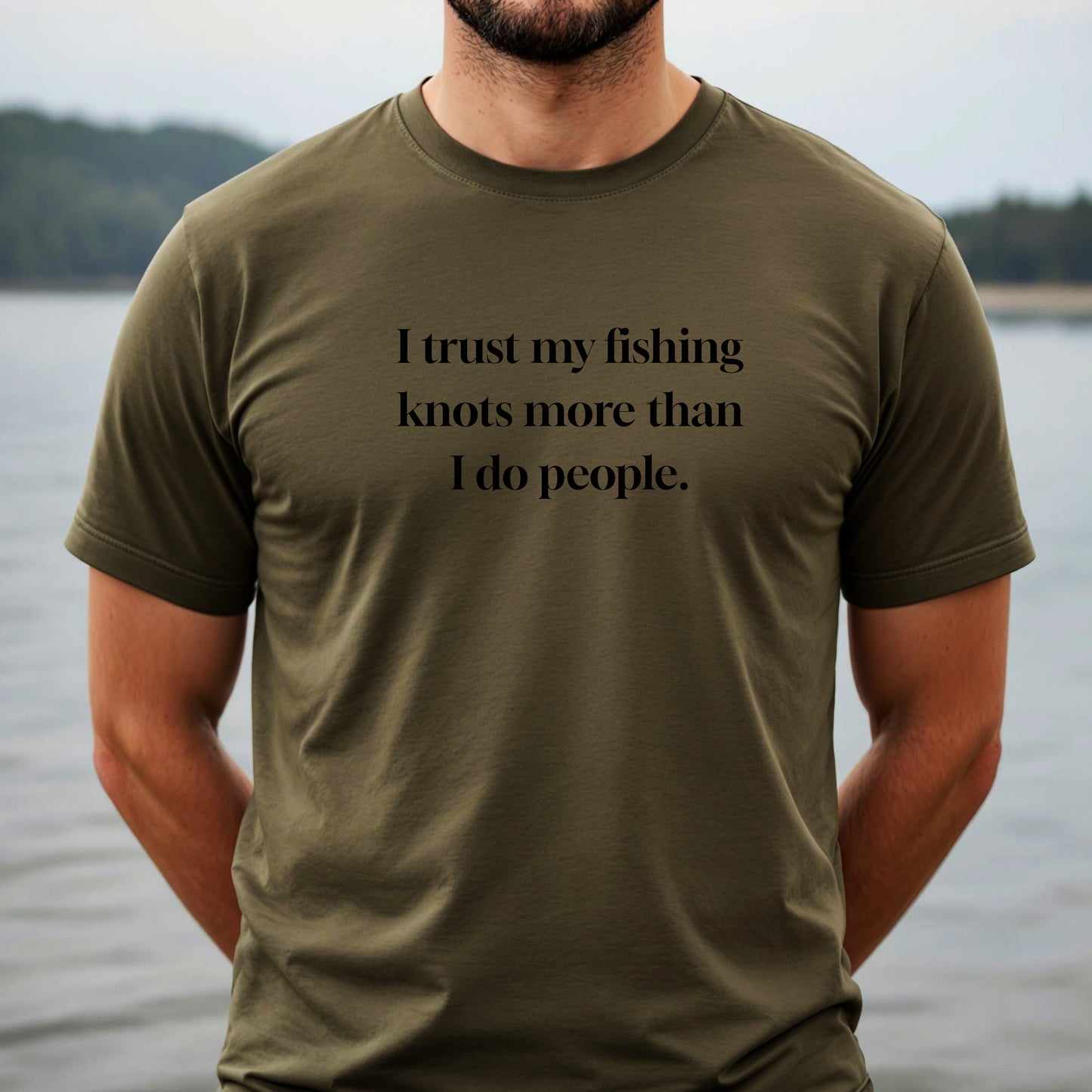 Fishing Knots Trust Tee, Angler Graphic T-Shirt