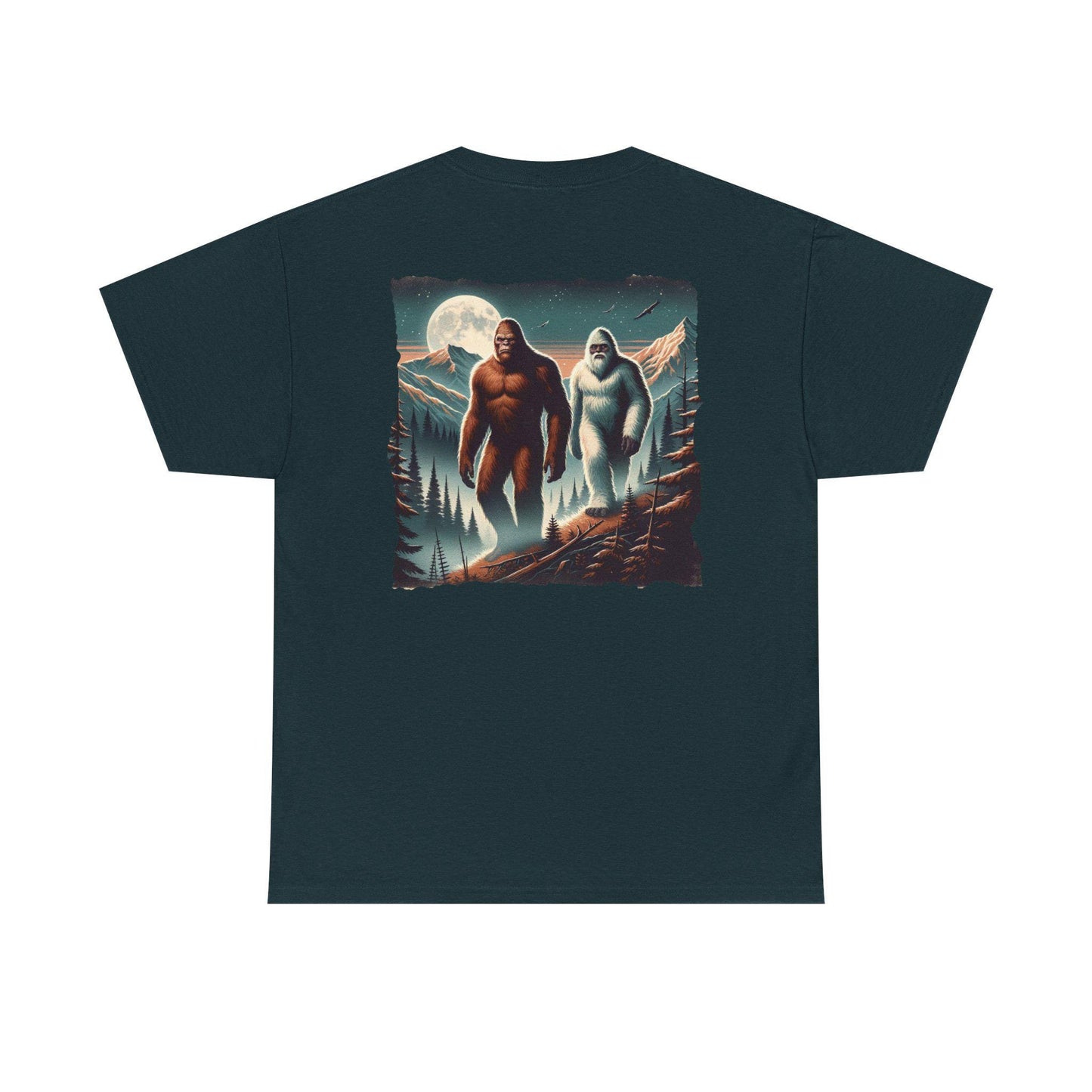 Bigfoot and Yeti Shirt Tee Perfect for Camping Trips Gift for Sasquatch Enthusiasts Hiking Apparel Bigfoot T-shirt for National Park Lovers