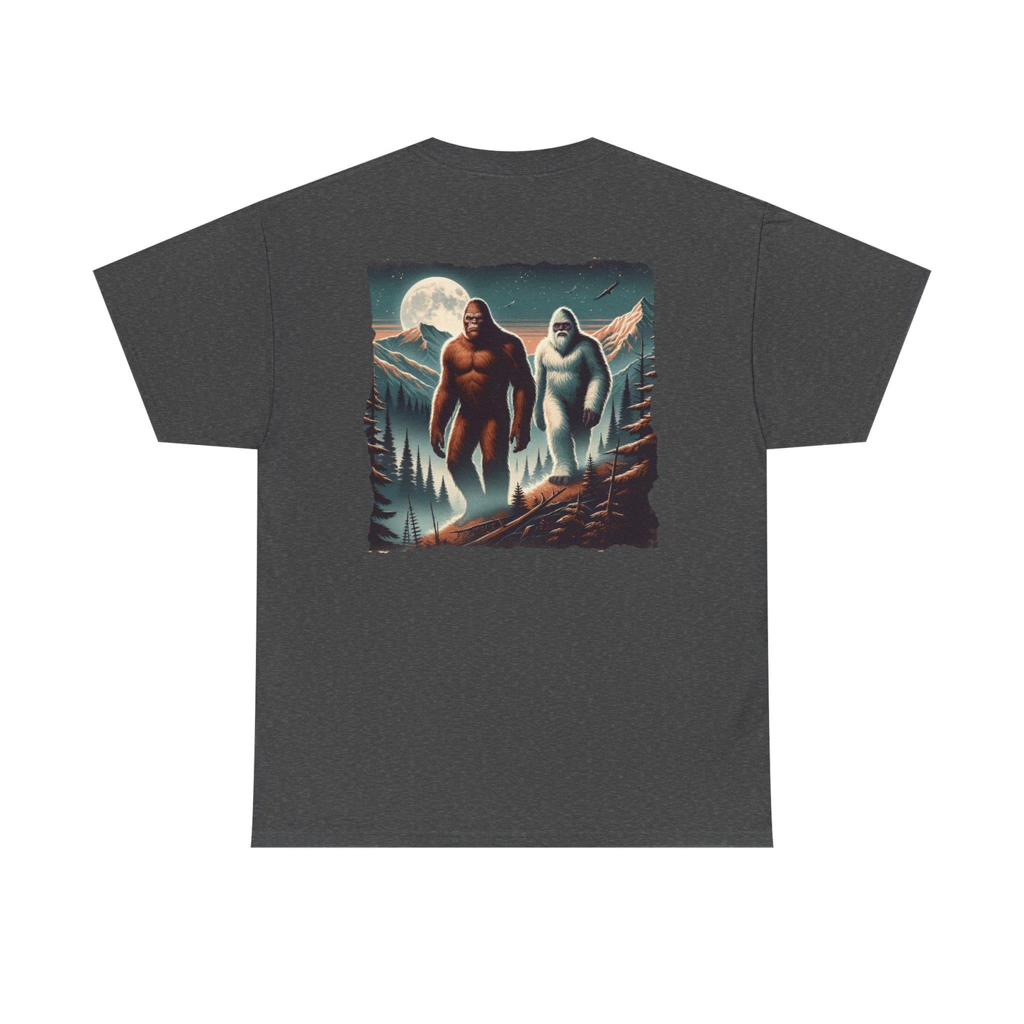 Bigfoot and Yeti Shirt Tee Perfect for Camping Trips Gift for Sasquatch Enthusiasts Hiking Apparel Bigfoot T-shirt for National Park Lovers