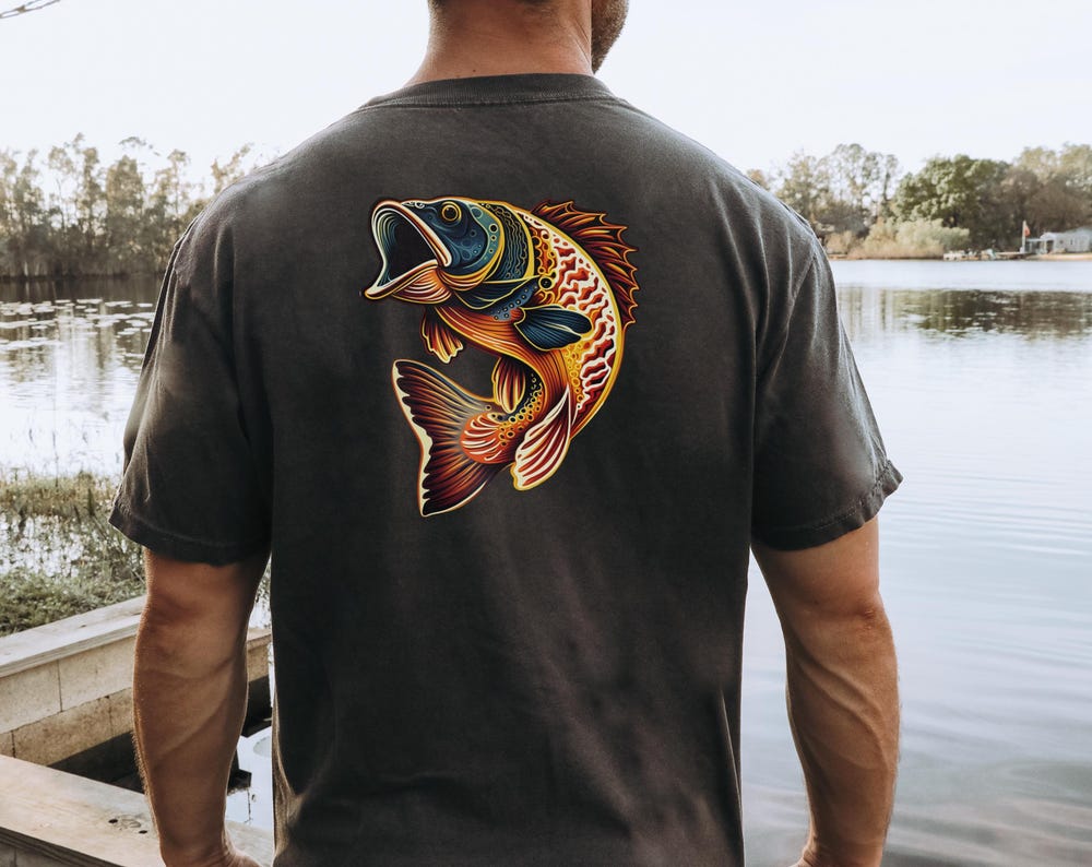 Simple and Clean Bass Fishing T-Shirt