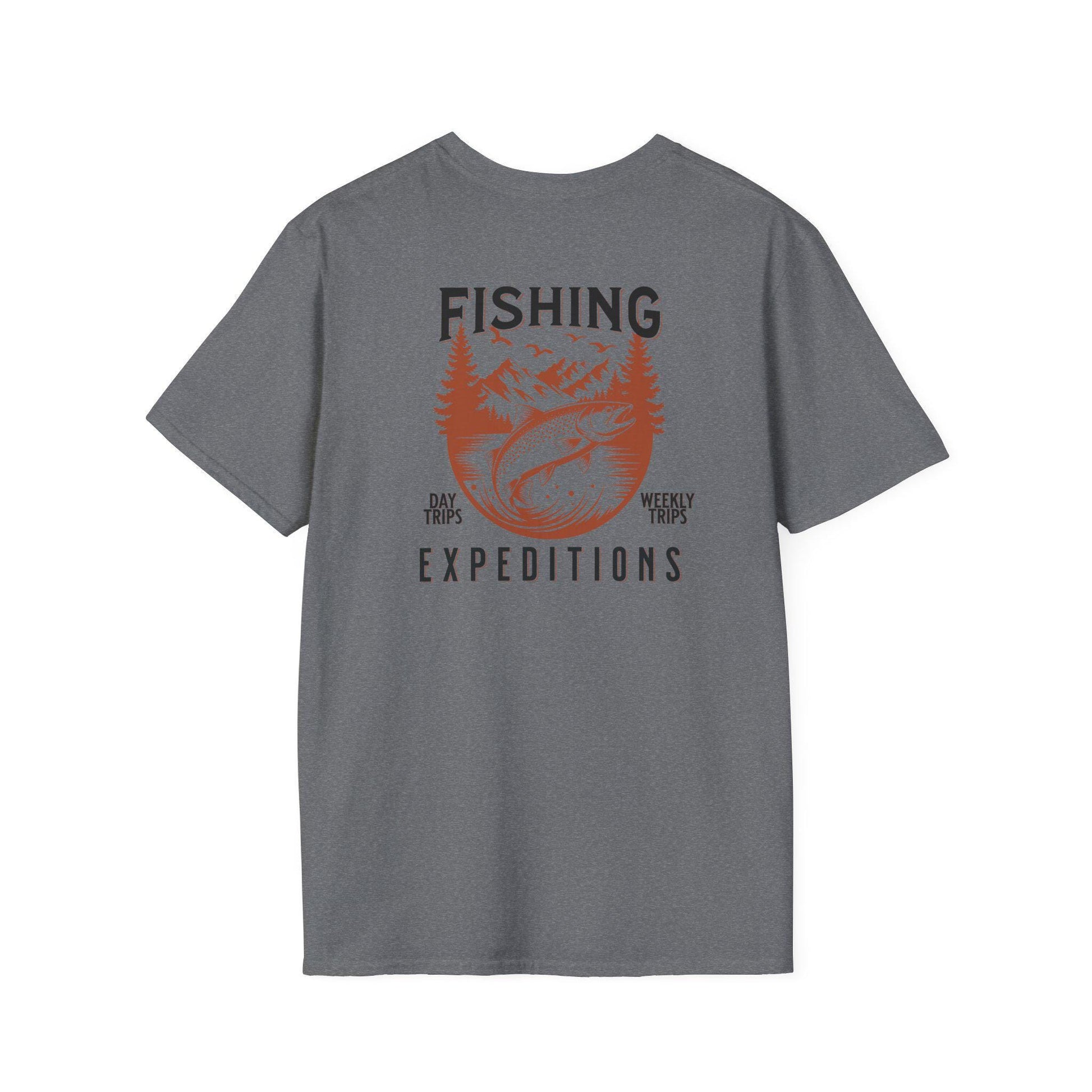 Fishing Expedition Graphic Tee, Outdoor Adventure Apparel, Fishing Lover Gift, Unisex Casual Shirt, Fishing Trip Outfit