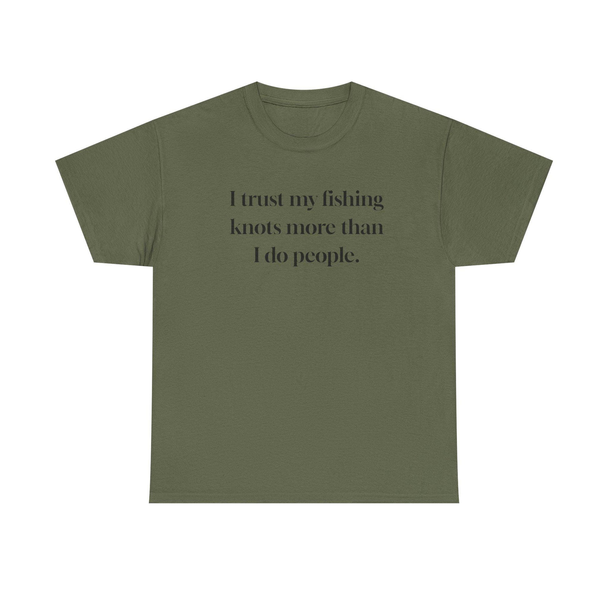 Fishing Knots Trust Tee, Angler Graphic T-Shirt, Fishing Lover Gift, Fisherman Shirt, Outdoor Adventure Apparel, Funny Fishing Tee